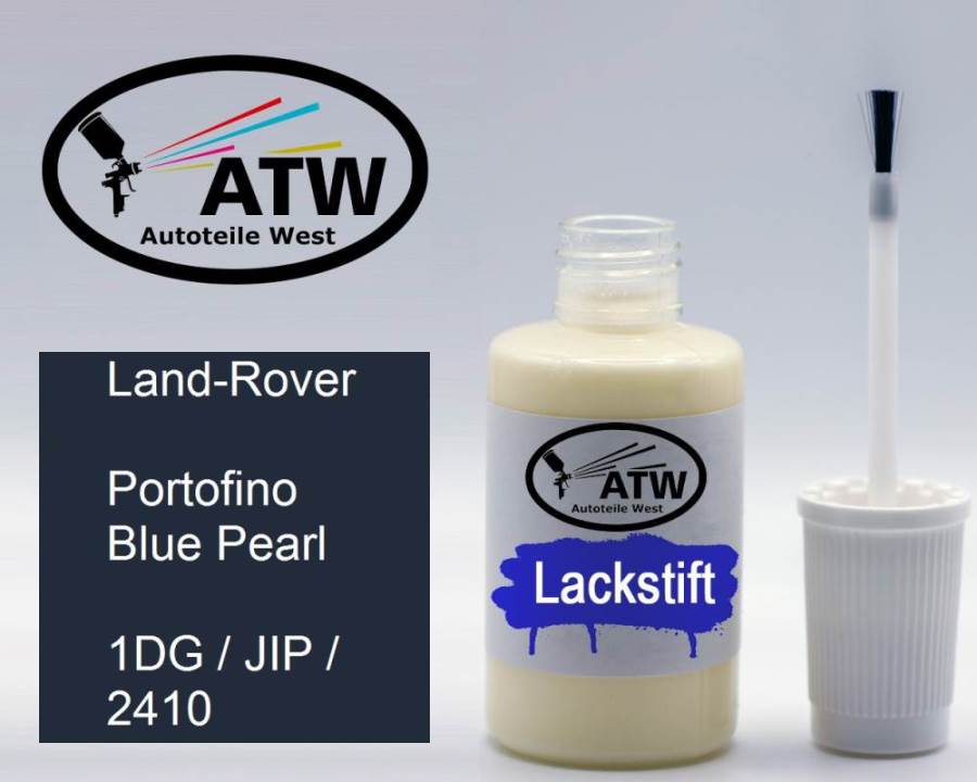 Land-Rover, Portofino Blue Pearl, 1DG / JIP / 2410: 20ml Lackstift, von ATW Autoteile West.